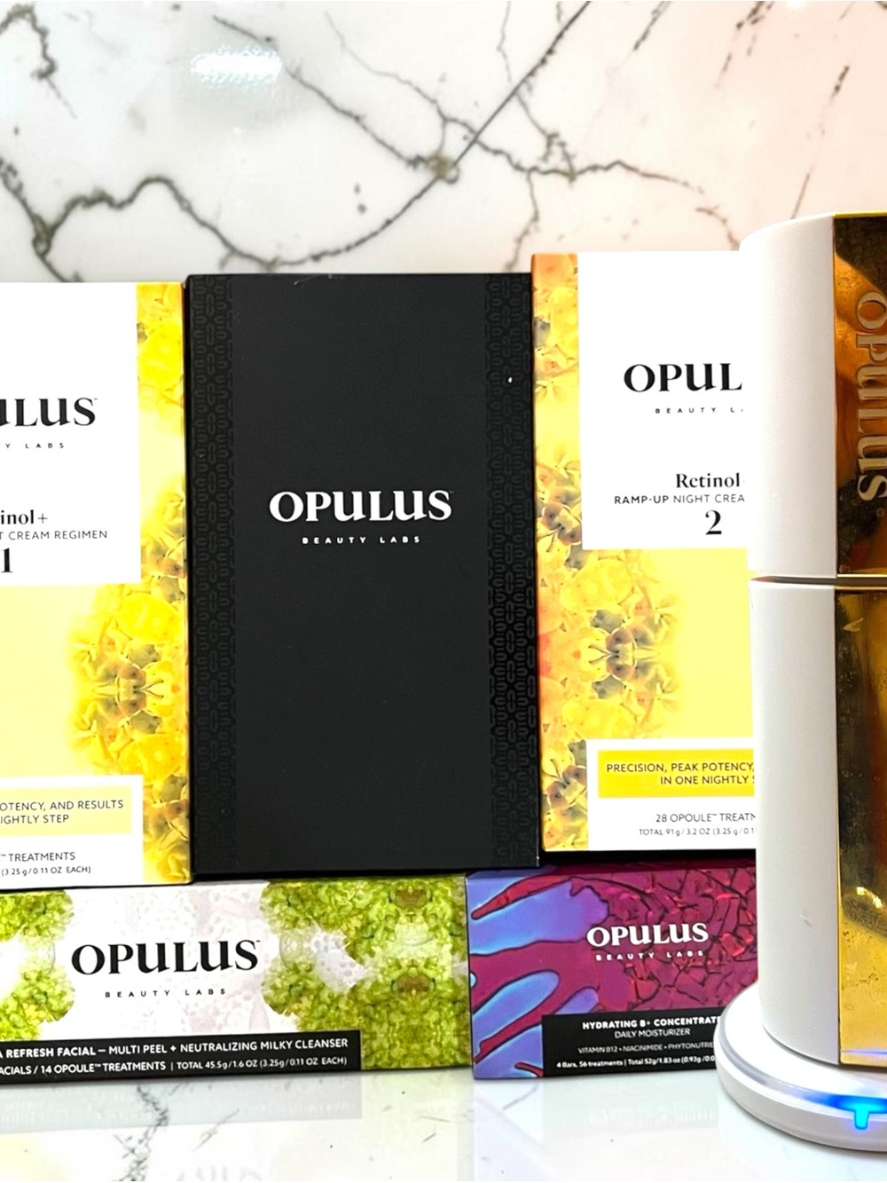 OPULUS Beauty Labs Activator Device & 143 Rare Pods Bundle - Retinol, B+, AHA